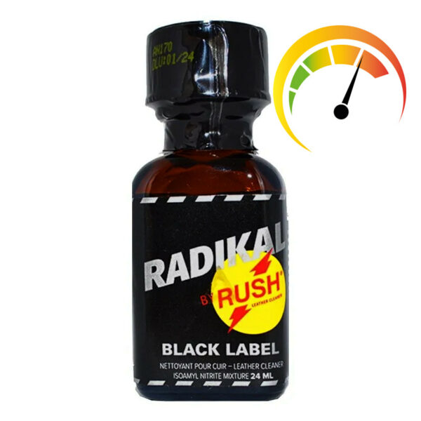l'excellent poppers radikal rush est disponible dans sa version black label