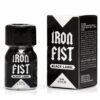 Poppers Iron Fist Black Pentyle 10 ml dans son flacon aluminium noir compact et robuste