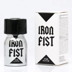 Poppers Iron Fist Original 10 ml dans son flacon aluminium compact au design robuste