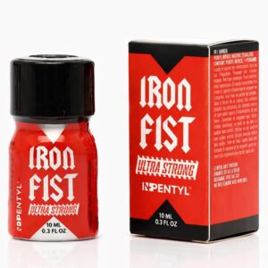 Iron Fist Rouge Pentyle 10 ml dans son flacon aluminium rouge intense au format compact et résistant