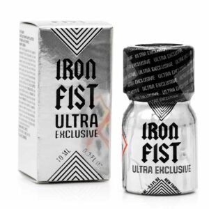 Iron Fist Ultra Exclusive 10 ml, version premium à l’amyle présentée dans un élégant flacon aluminium.